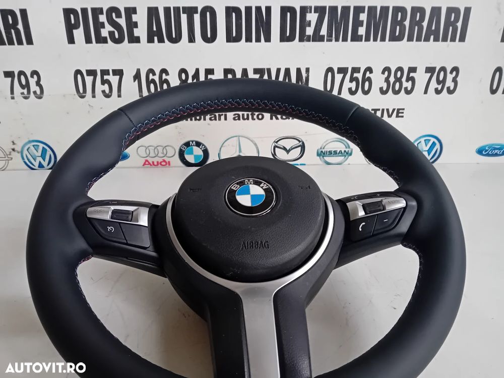 Volan Cu Airbag BMW M Paket Nou Piele Nappa Seria 3 4 5 X1 X2 F30 F31 F33 F34 F36 F10 F11 - 8