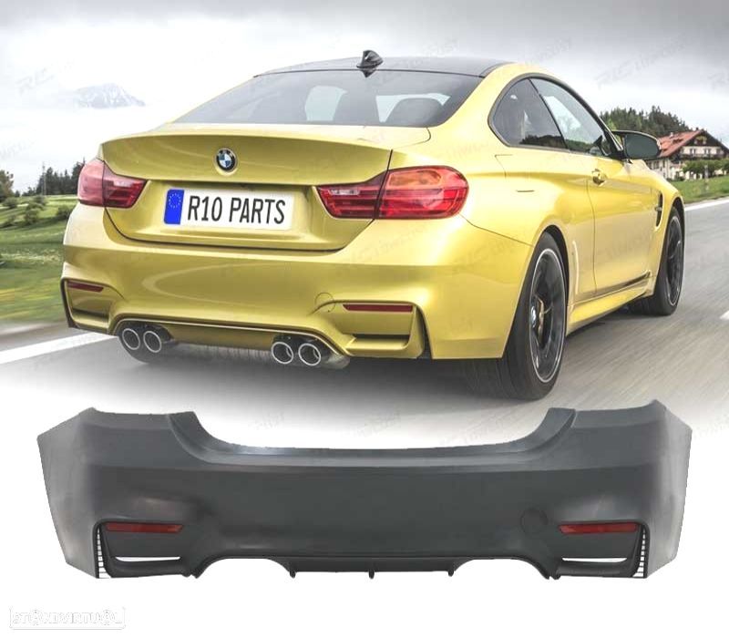 PARA-CHOQUES TRASEIRO BMW F32 F33 LOOK M4 PLASTICO ABS - 1