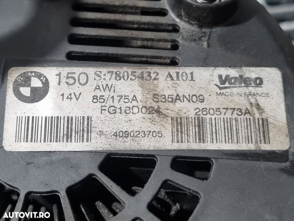 Alternator BMW X3 E83 Facelift 2.0 D 2006 - 2010 177CP 1995CC N47 Euro5 (1512) Diesel ... - 4