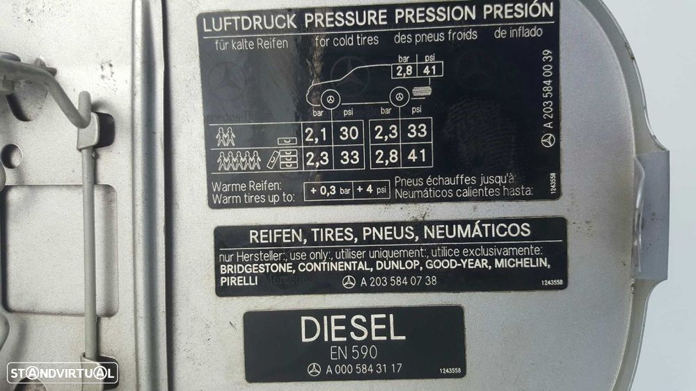TAMPA DE COMBUSTÍVEL MERCEDES CLASE C (W203) BERLINA 220 CDI (203.006) - 4