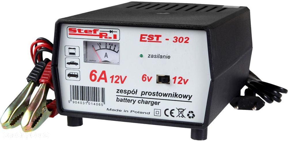 ŁADOWARKA DO AKUMULATORA PROSTOWNIK 6V 12V 6A POLS - 1