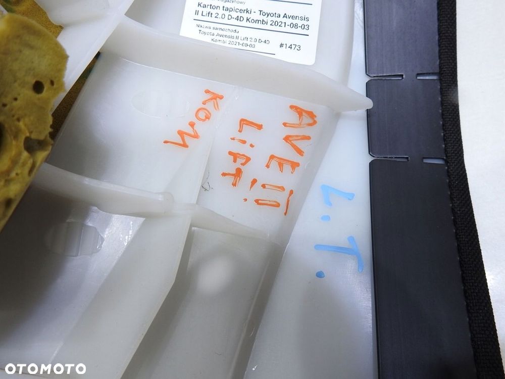 BOCZEK KANAPY LEWY TYŁ TOYOTA AVENSIS T25 LIFT - 9
