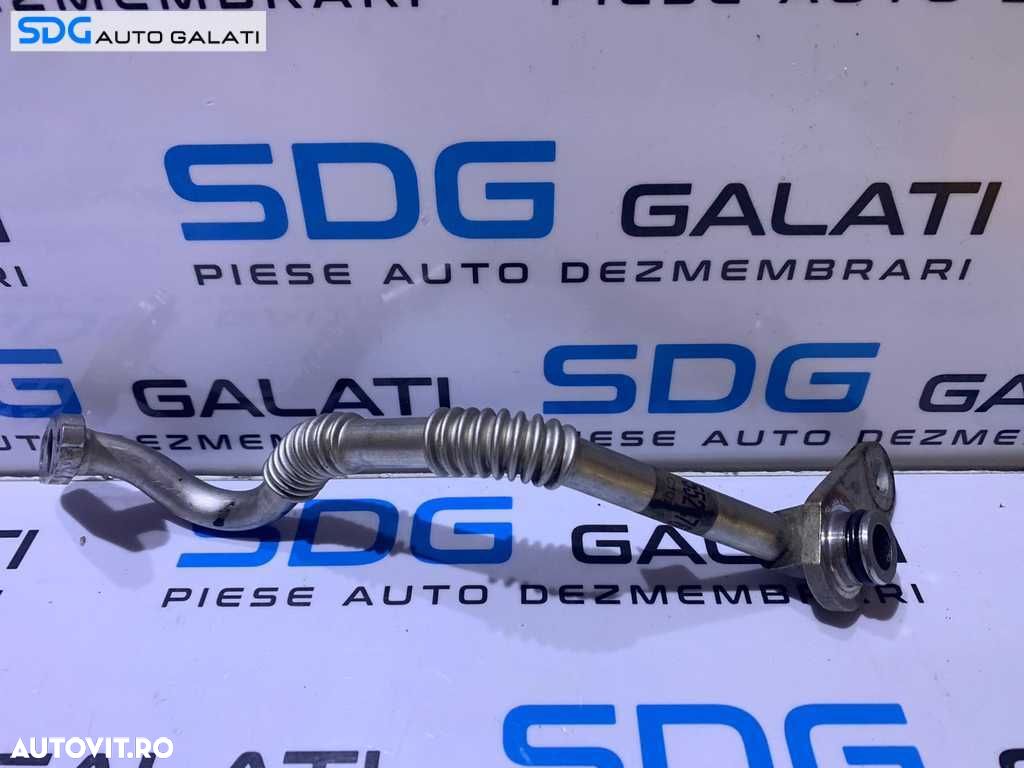 Conducta Teava Retur Ulei Turbo Turbina Turbosuflanta Fiat Linea 1.6 JTD Multijet 2007 - 2018 Cod 55247614 - 1