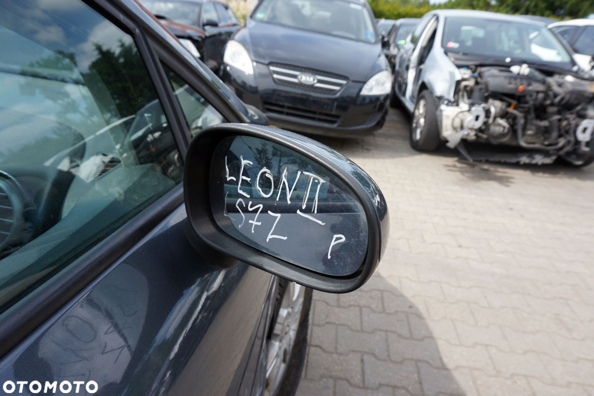 LUSTERKO ELEKTRYCZNE PRAWE LEON II 1P1 LS7Z 1P1857508A CZARNY SKŁADANE EL EU SEAT 2005-2009 - 3