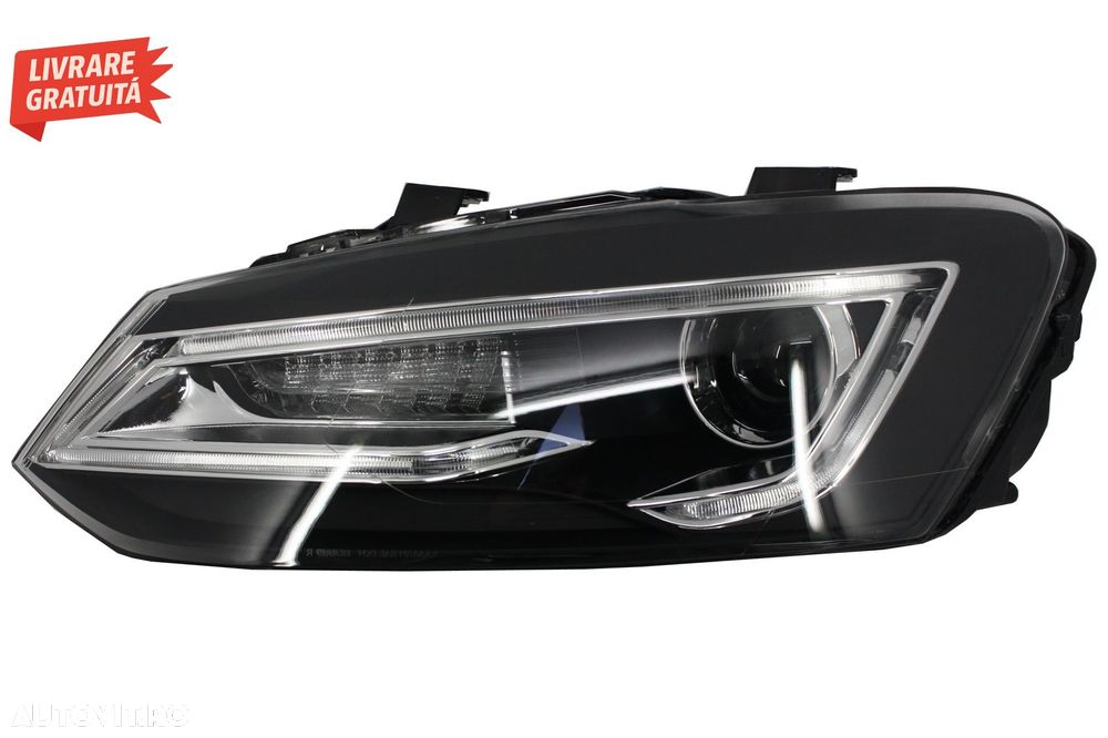Faruri LED XENON HID VW Polo 6R / 6C / 61 (2011-2017) Devil Eye Look- livrare gratuita - 3