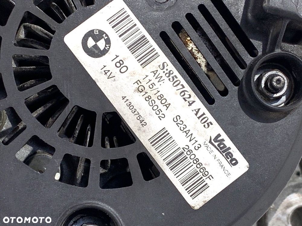 ALTERNATOR  BMW X1 (E84) 2009 - 2015 sDrive 16 d 85 kW [116 KM] olej napędowy 2012 - 2015 8507624 - 4
