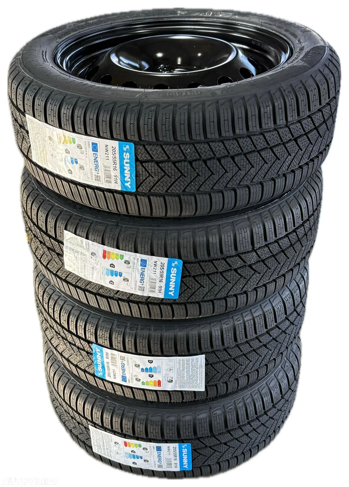 Set complet de iarna pentru Dacia Sandero Stepway 16'' , jante + anvelope - 1