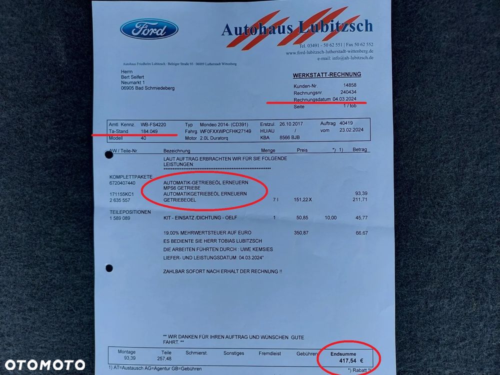 Ford Mondeo Turnier 2.0 TDCi Start-Stopp PowerShift-Aut Business Edition - 39