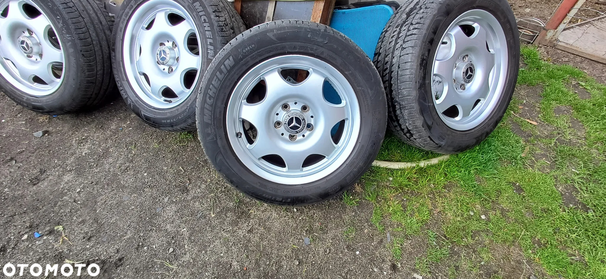 MERCEDES W211 W220 FELGI 16 ALUFELGI OPONY KOŁA 225/55 R16 MICHELIN PRIMACY - 7