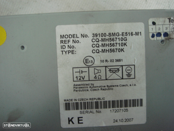Auto-Radio Honda Civic Viii Hatchback (Fn, Fk) - 3