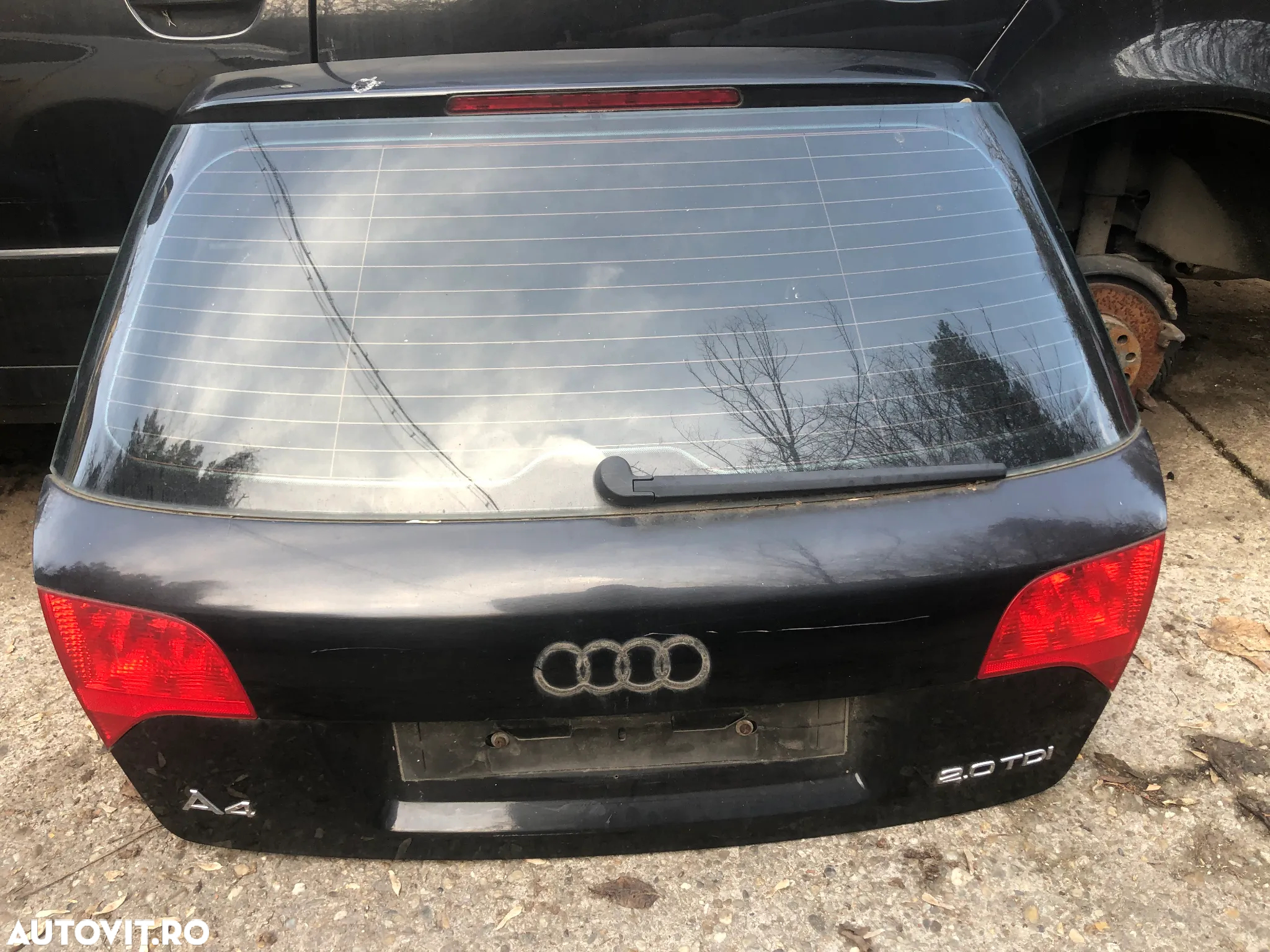 Haion spate complet cu luneta Audi A4 B7 break negru - 4