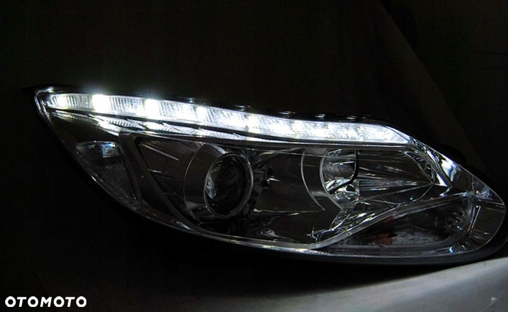 Reflektory Lampy kpl Day line Diody LED Tuning Ford Focus III 3 mk3 2010-14 - 4