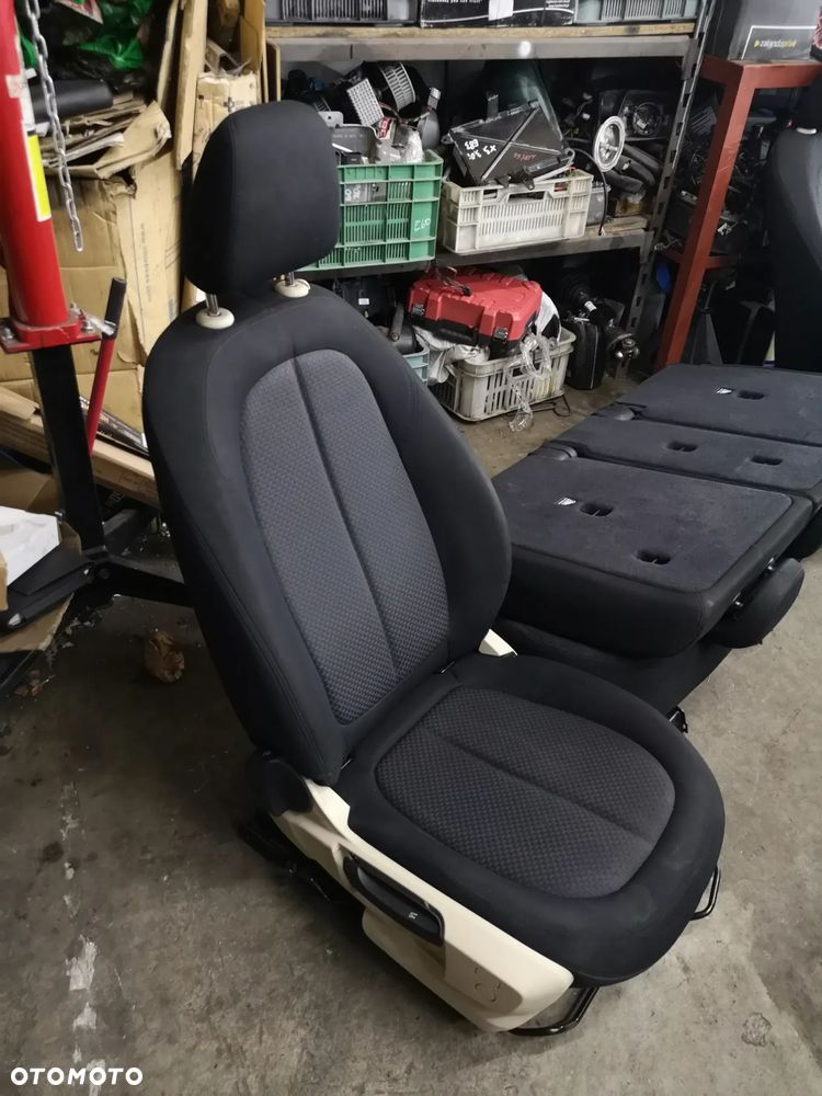 FOTEL KIEROWCY CZARNY MATERIAŁ KANAPA TYLNA BMW 2 F45 ACTIVE TOURER 2017R - 13