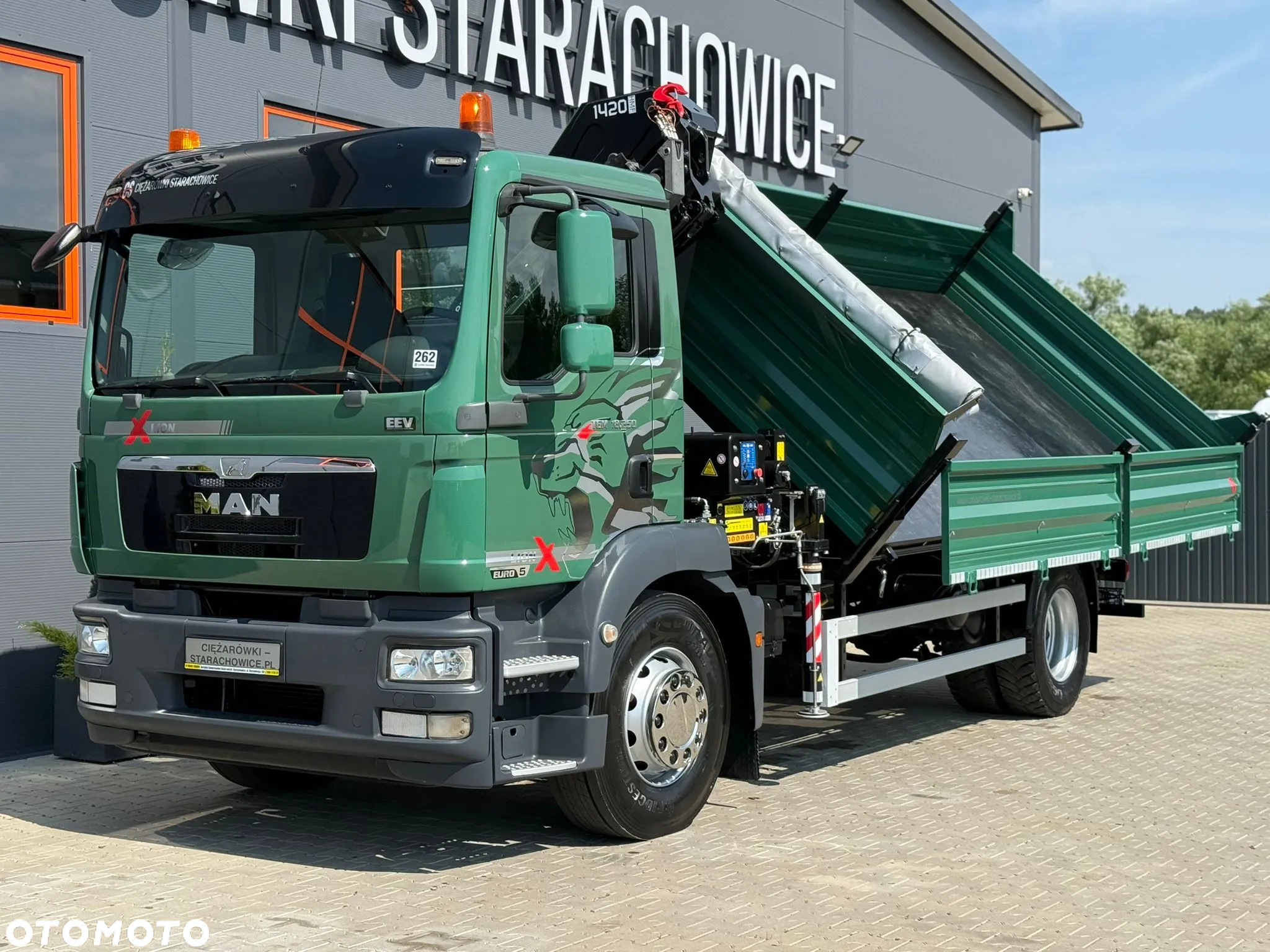 MAN TGM TGL TGS 18.250 // E5 // wywrotka 3-S + HDS HMF 1420 - K2 // budowlanka // energetyka //żuraw dzwig kran crane // Świeżo sprowadzony - 16