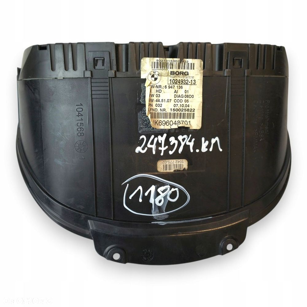 LICZNIK ZEGARY 6947136 BMW E81 E87 2.0 D Diesel 247 384km europa - 5