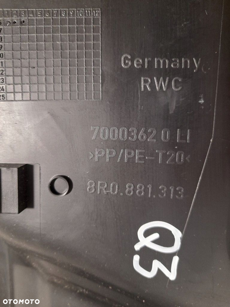 AUDI Q3 Q5 2016r OSŁONA OBUDOWA FOTELA KIEROWCY LEWA REGULACJA PRZEŁĄCZNIK - 10