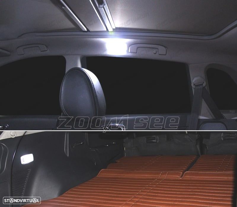 KIT COMPLETO 12 LAMPADAS LED INTERIOR PARA RENAULT KOLEOS 09-16 - 5