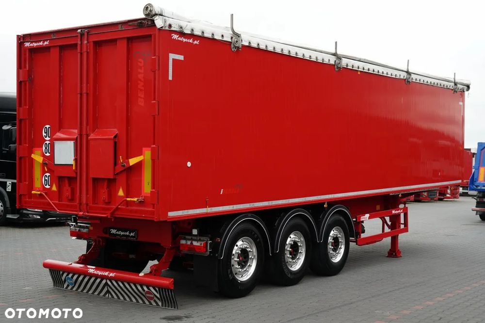 Benalu WYWROTKA 56 m3 / ALUMINIOWA / OŚ PODNOSZONA / SAF / ALUFELGI / - 8