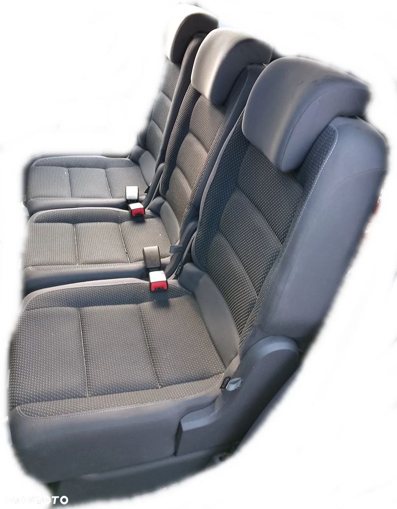 VW TOURAN II LIFT KANAPA FOTELE DRUGIEGO RZĘDU TYLNE TYŁ KOMPLET - 1