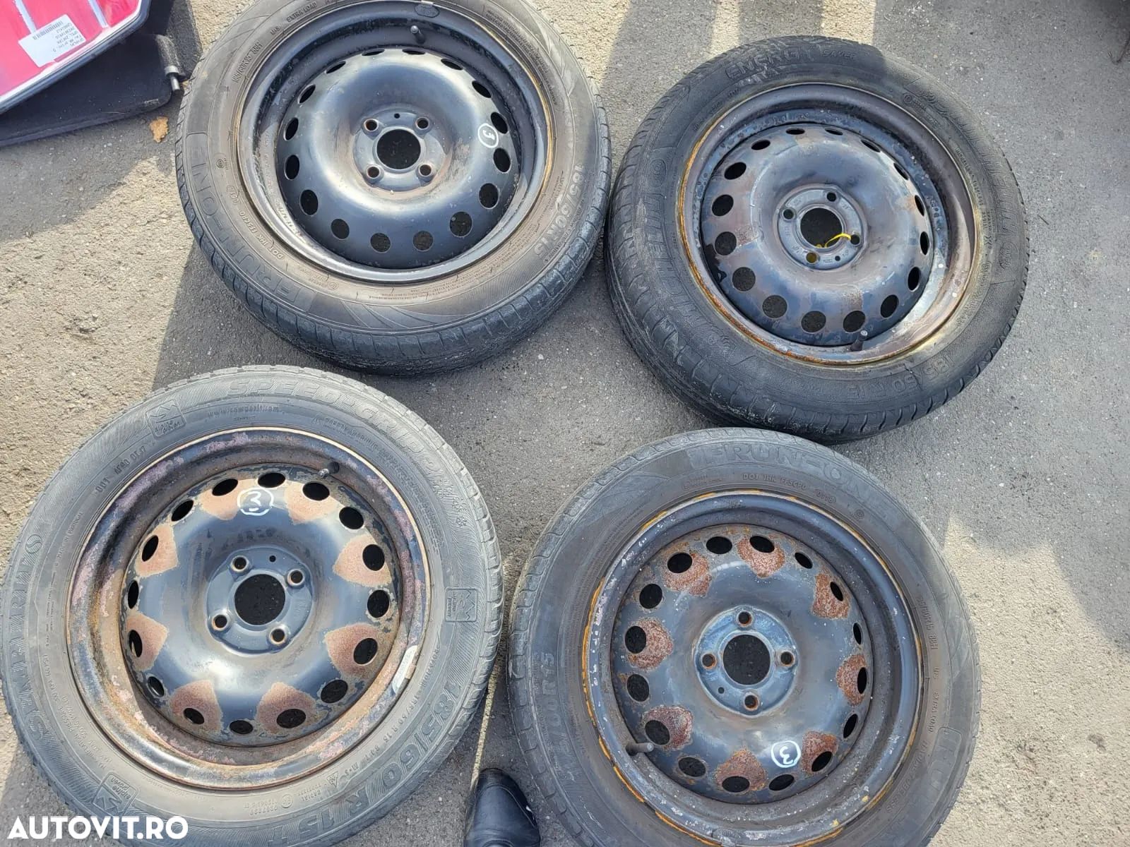 Jante tabla cu anvelope Citroen C3 2013 - 1