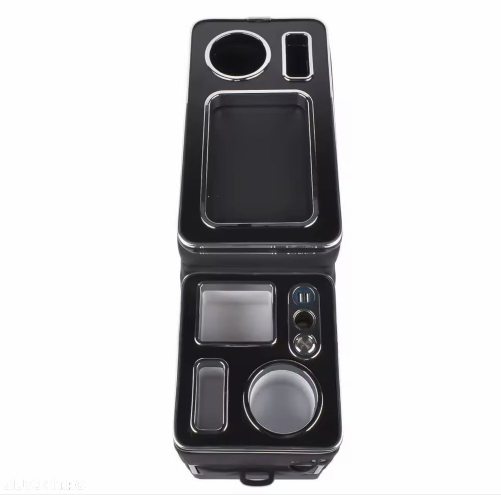 Cotiera Cutie Depozitare Caseta Suport Volkswagen Vw Transporter T5 T6  USB Cutie Consola Centrala - 3
