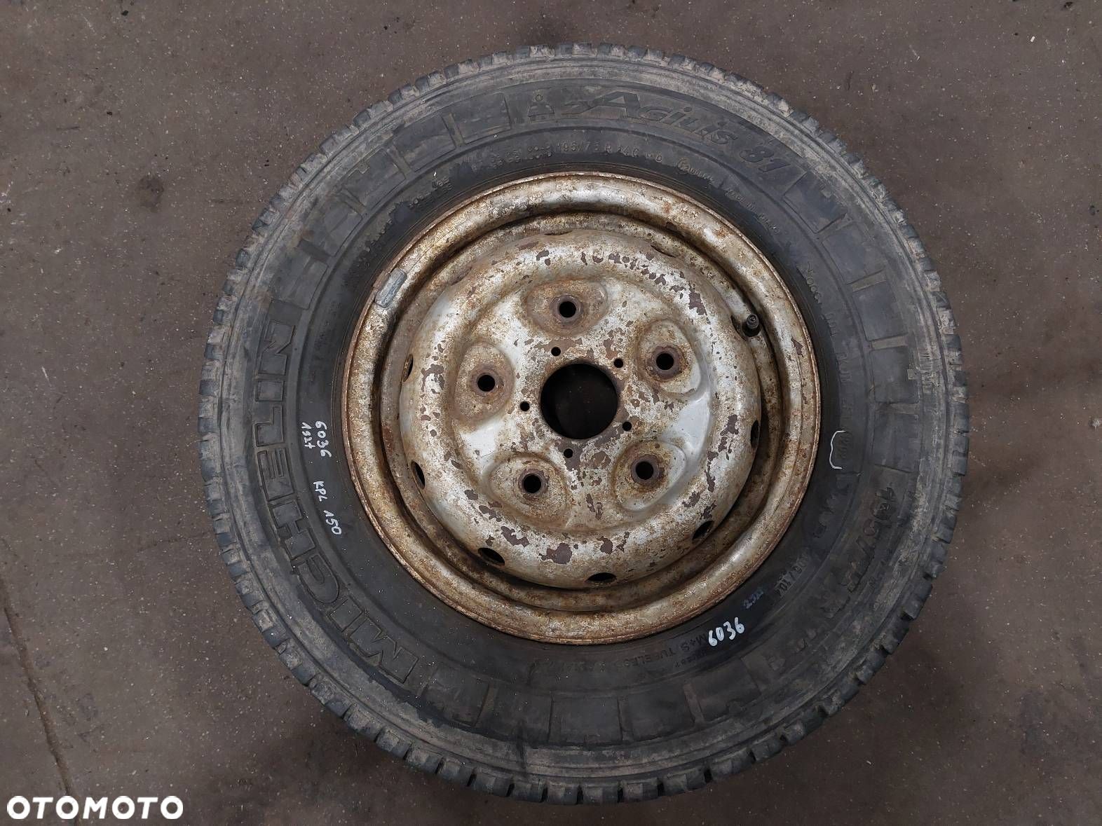 KOŁO ZAPASOWE ZAPAS 5x160 5,5Jx14 ET60 FI65,1 195/75R14C FORD TRANSIT - 1