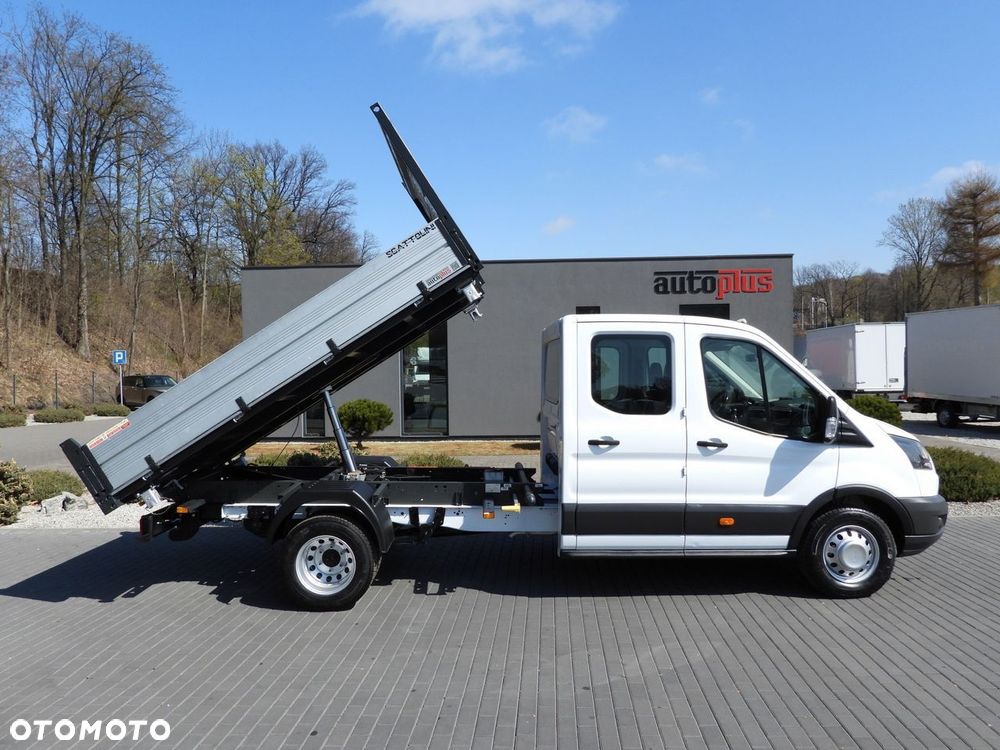 Ford TRANSIT WYWROTKA TROJSTRONNA PODWÓJNA KABINA DOKA 7 MIEJSC TEMPOMAT BLIŹNIACZE KOŁA KLIMATYZACJA  130KM - 9