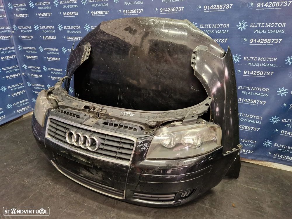 Frente completa usada AUDI A3 8P 2.0 TDI capot parachoques guardalamas oticas radiadores - 1