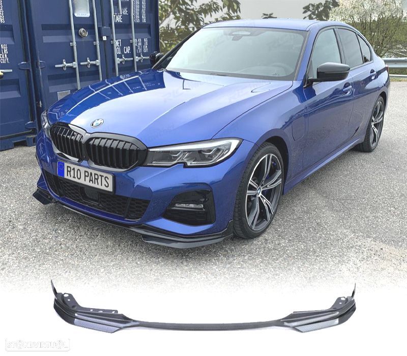SPOILER LIP FRONTAL BMW G20 G21 19-22 LOOK M PERFORMANCE CARBONO - 1