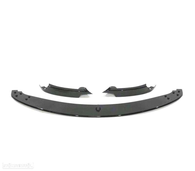 SPOILER LIP DIANTEIRO BMW E90 E91 E92 E93 05-10 LOOK M3 PRETO BRILHANTE - 3