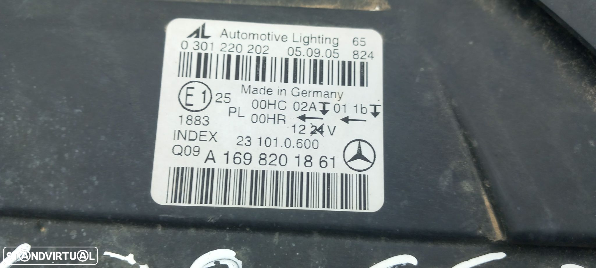 Ótica / farol direita MERCEDES-BENZ Classe B (W245) - 5