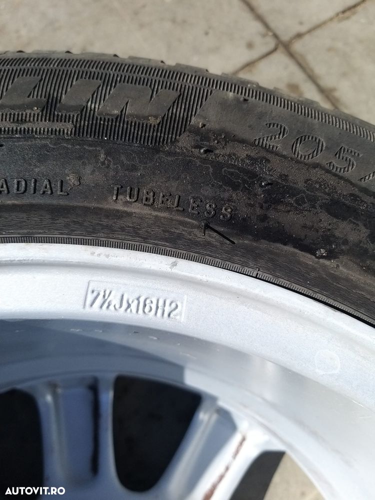 Janta aliaj cu anvelopa r16 205/55 r16 audi a3 8p - 3