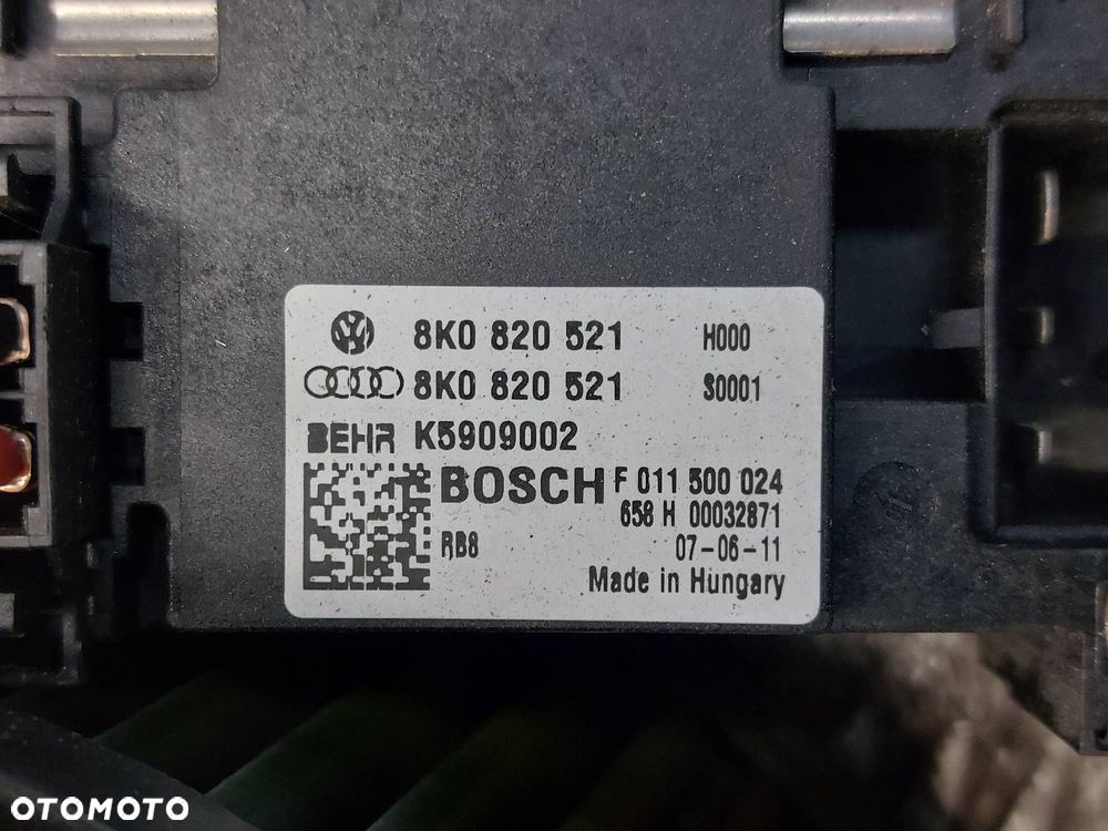 DMUCHAWA WENTYLATOR NAWIEWU + REZYSTOR AUDI A4 B8 8K0820521 8K1820021 - 2