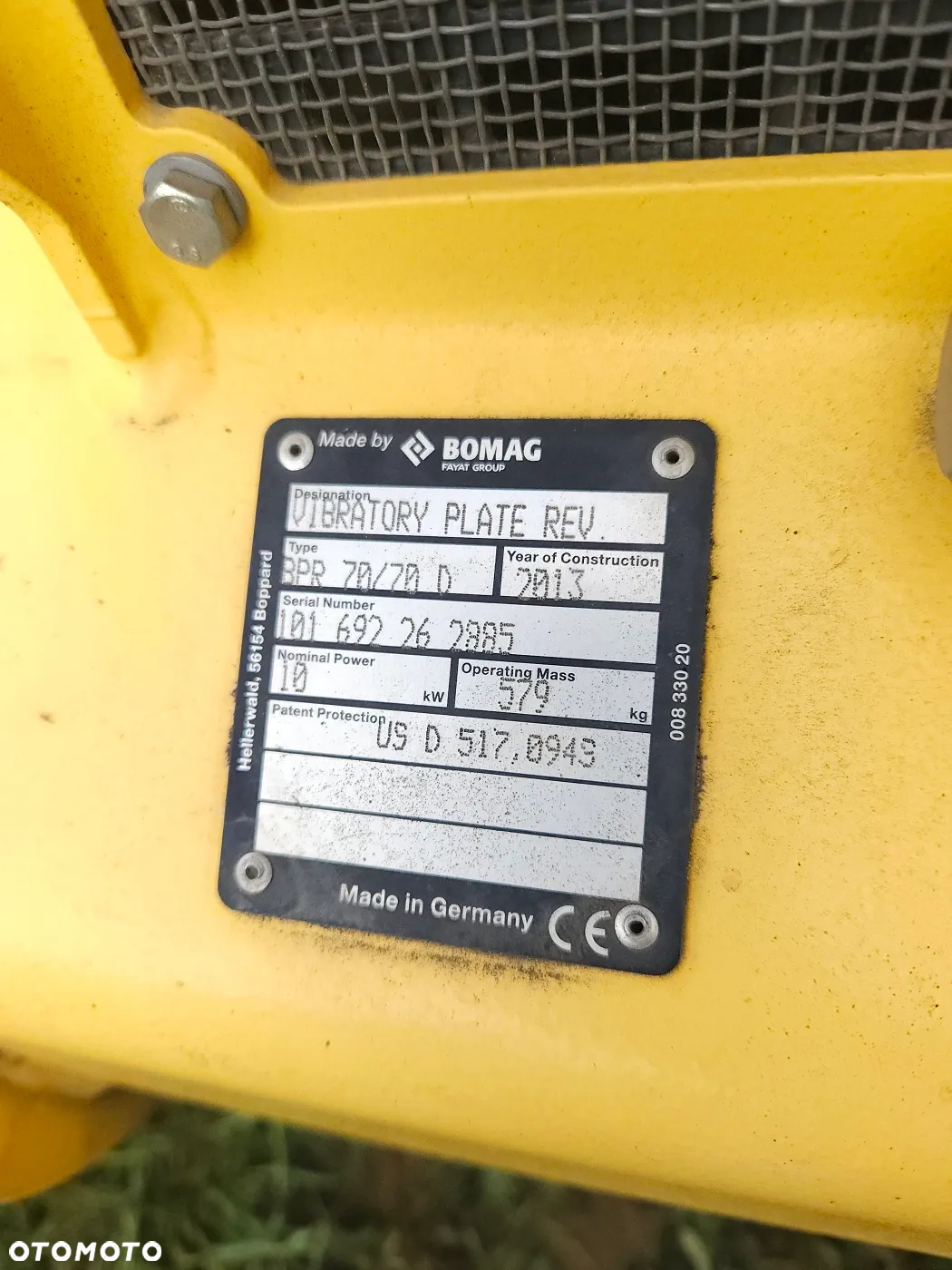 Bomag BPR 70/70 D, 580 Kg, E-Start, 130 Mtg, Import Niemcy - 6