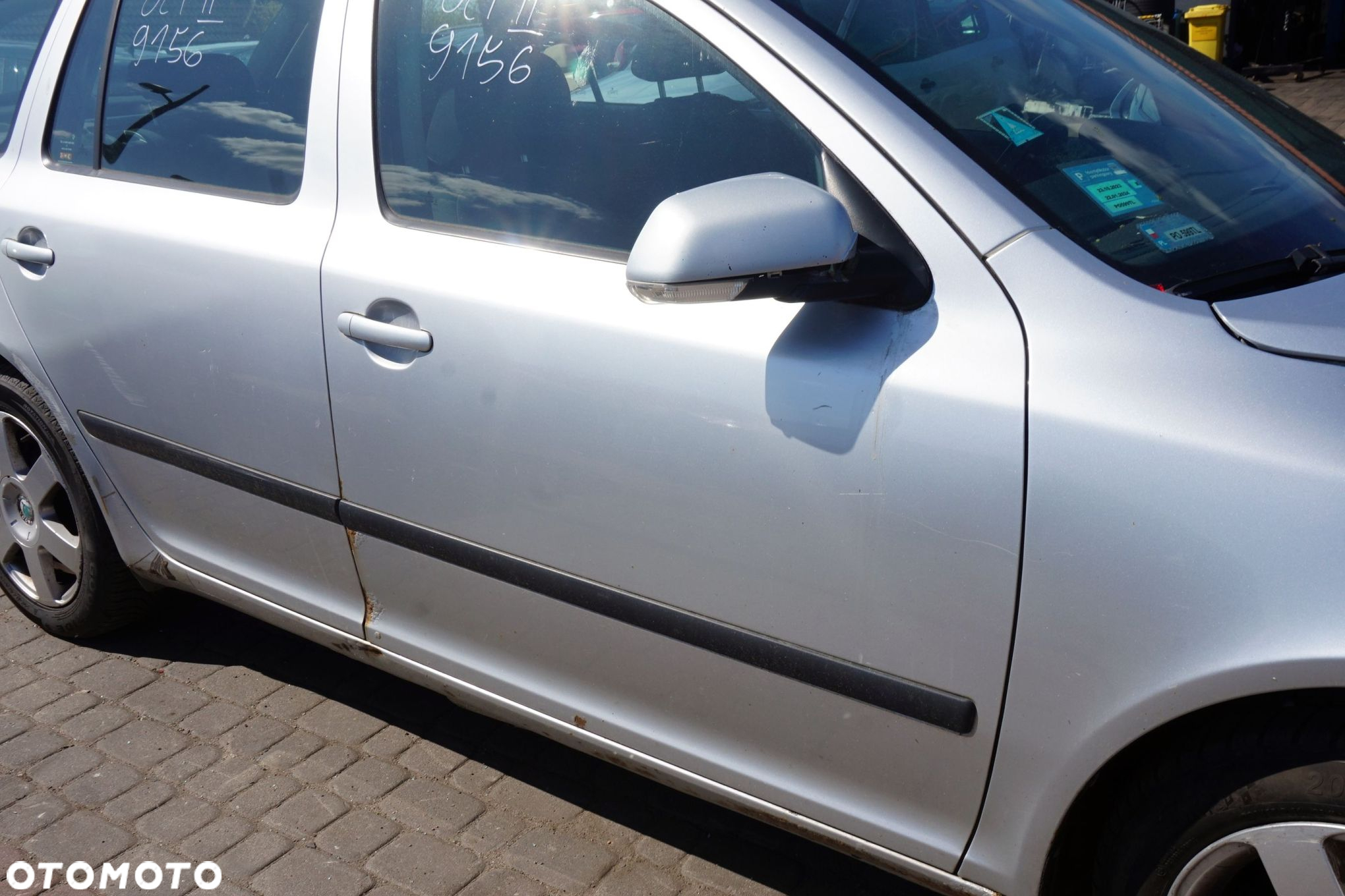 DRZWI PRZEDNIE PRAWE OCTAVIA II 1Z3 LIFT KOMBI 9156  SREBRNY SKODA 2008-2013 - 4