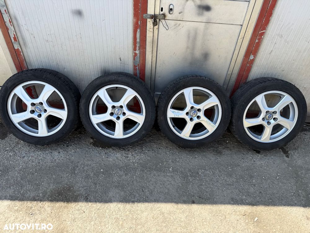 Jante aliaj VOLVO V70 an 2009-2016 cu cauciucuri iarna 225/50R17 uzura 70% - 1