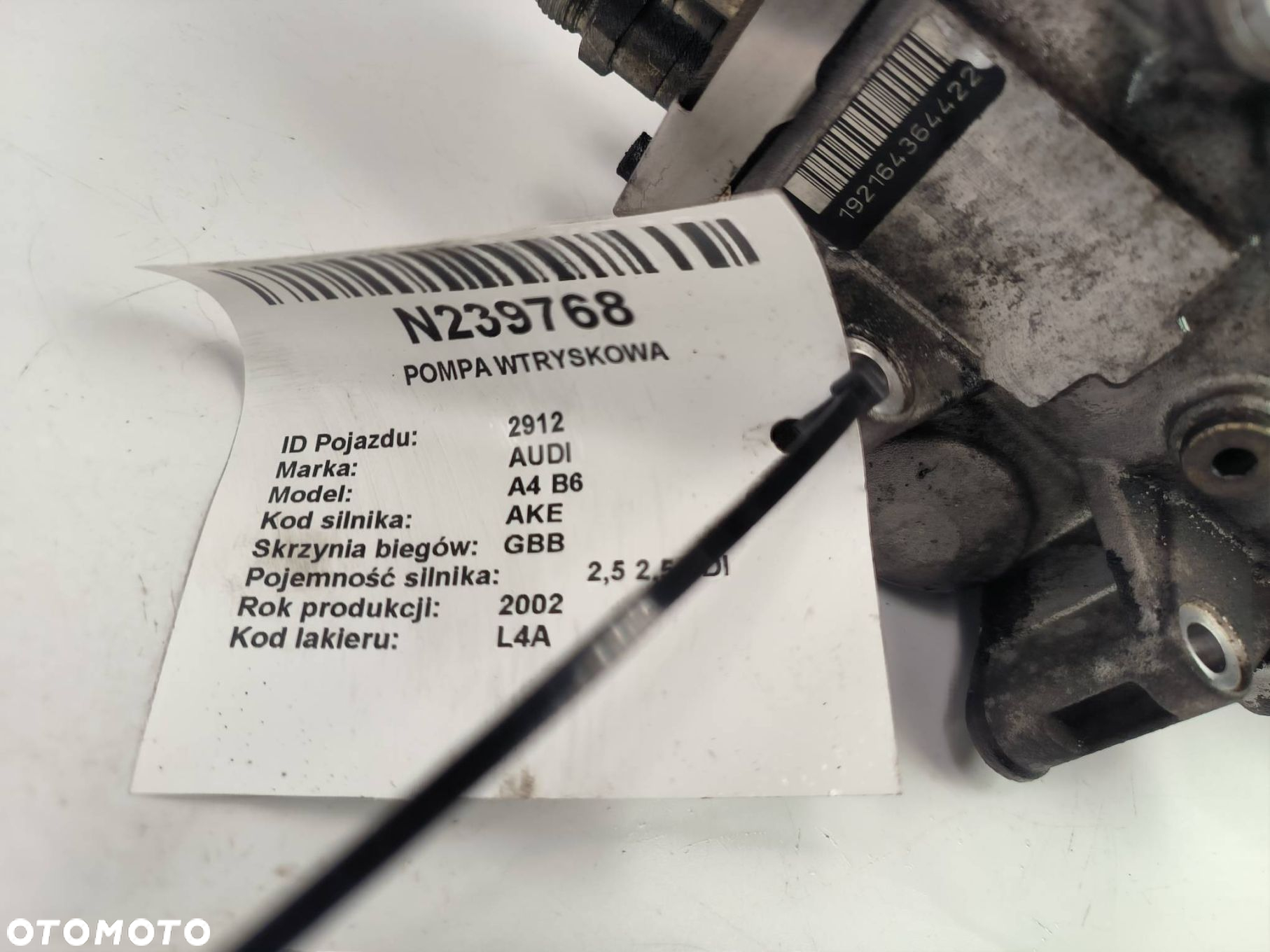 POMPA WTRYSKOWA AUDI A4 B6 059130106L - 2