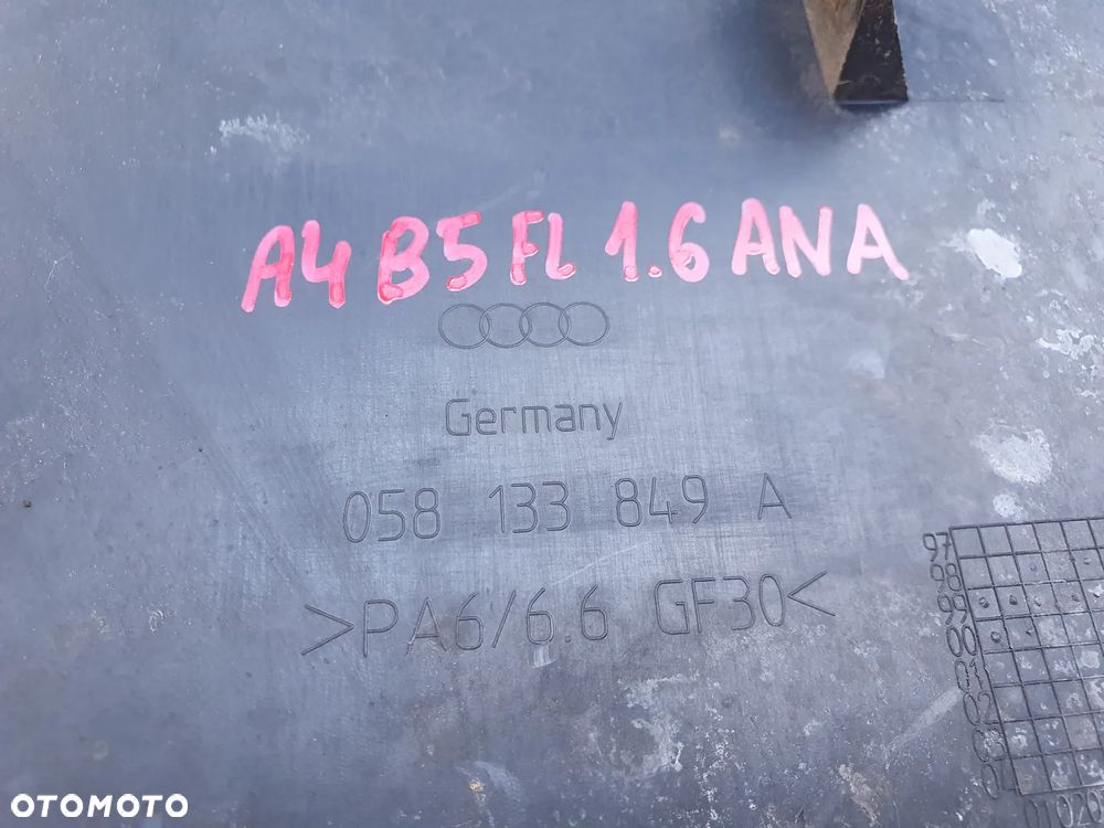 OSŁONA FILTRA POWETRZA AUDI A4 B5 1.6 1.8 058133849A - 3