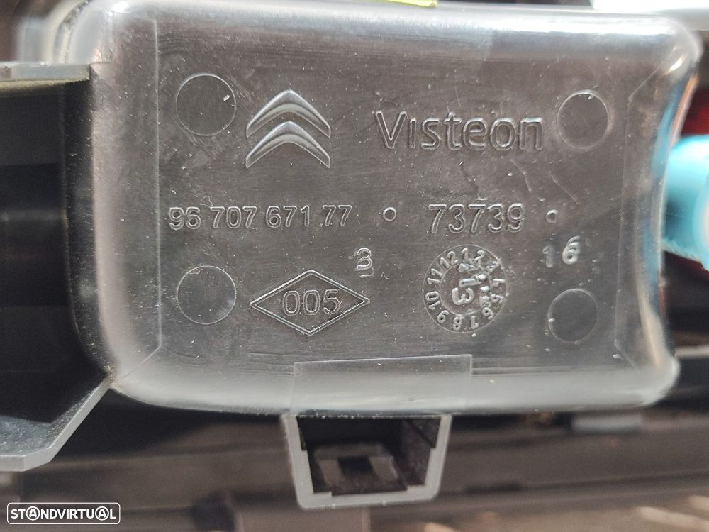 Consola Central Original Citroen DS5 Com Comutador Abertura De Vidros Travão Elétrico Cinzeiro - 7