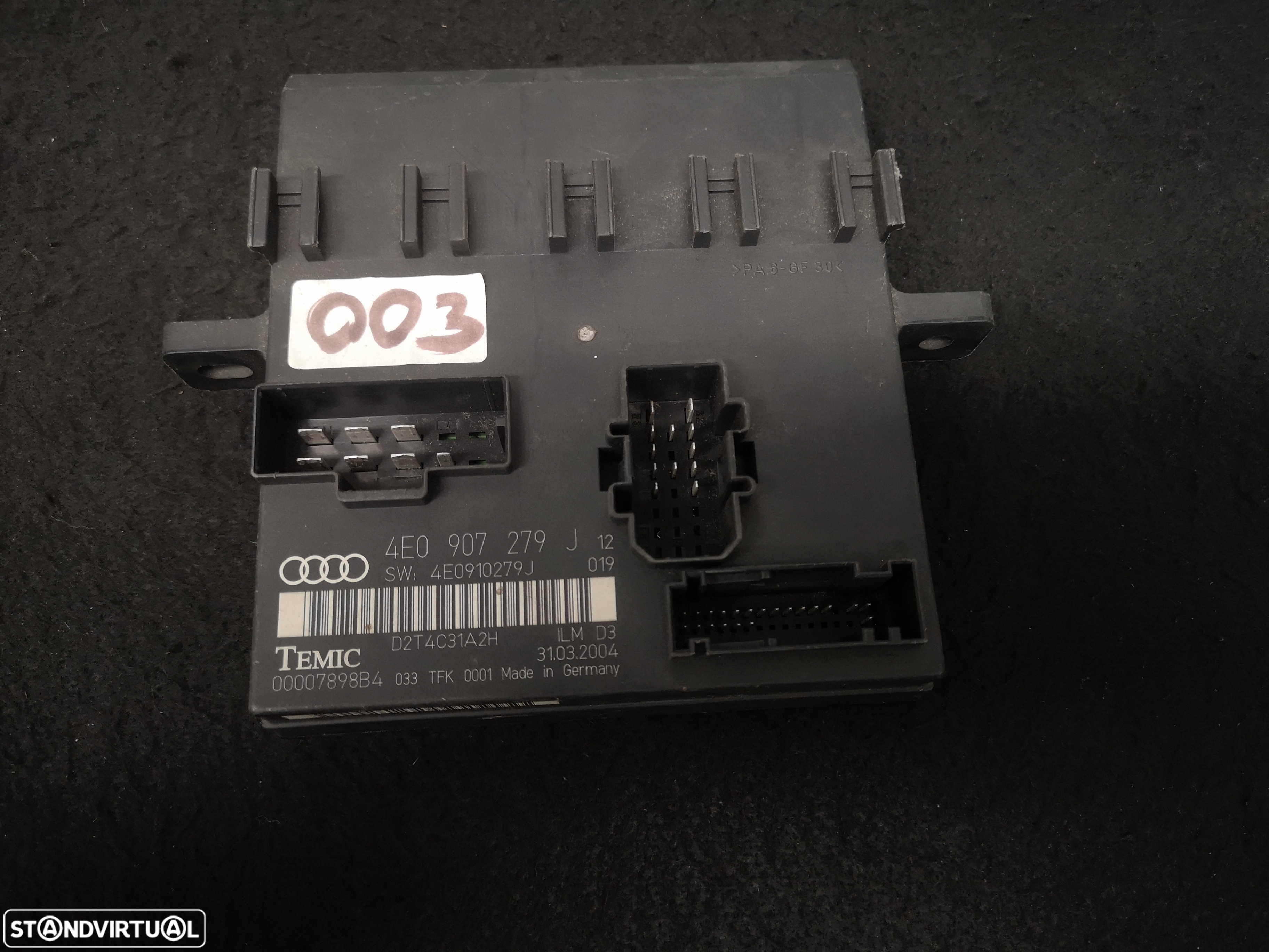Centralina modulo  confort Audi a8 d3 4e0 2003-2009 (3x no estoque) - 4