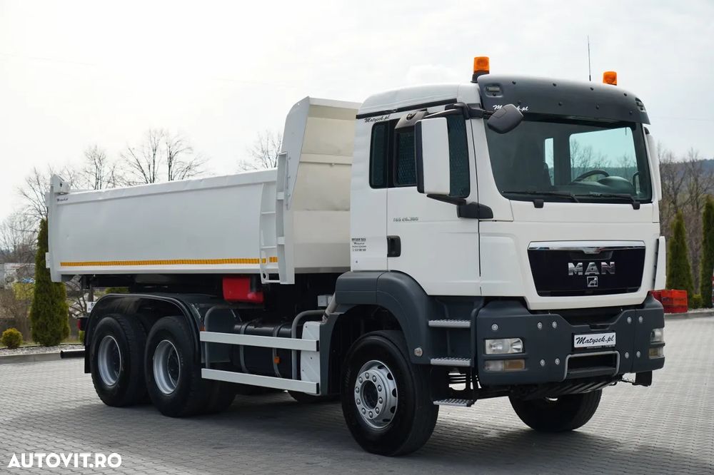 MAN TGS 26.360 / 6X4 / BASCUNĂ DUBLU / BASCUNĂ HIDRODOXICĂ / MANUALĂ BORDMATIC - 14