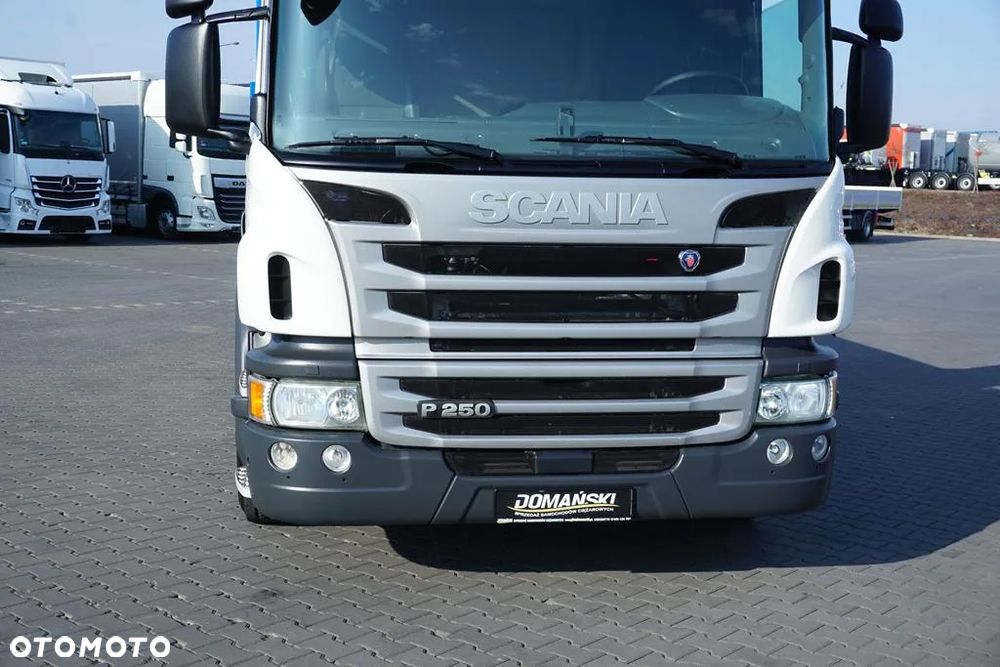 Scania / P 250 / ACC / SKRZYNIOWY + HDS + WINDA / PALFINGER PK 12 002 - EH B / WYSIĘG 10 M - 28