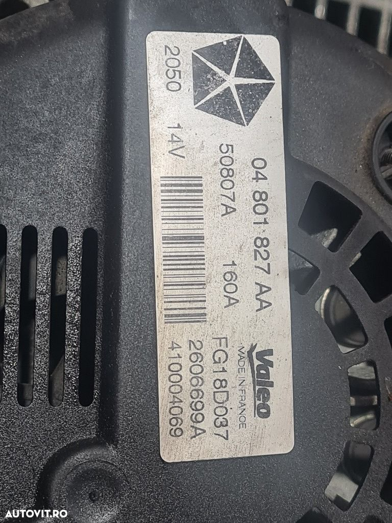 Alternator Jeep Compass 2.2 CRD 2011 - 2015 163CP 2143CC ENE (925) Diesel 04801827AA - 4