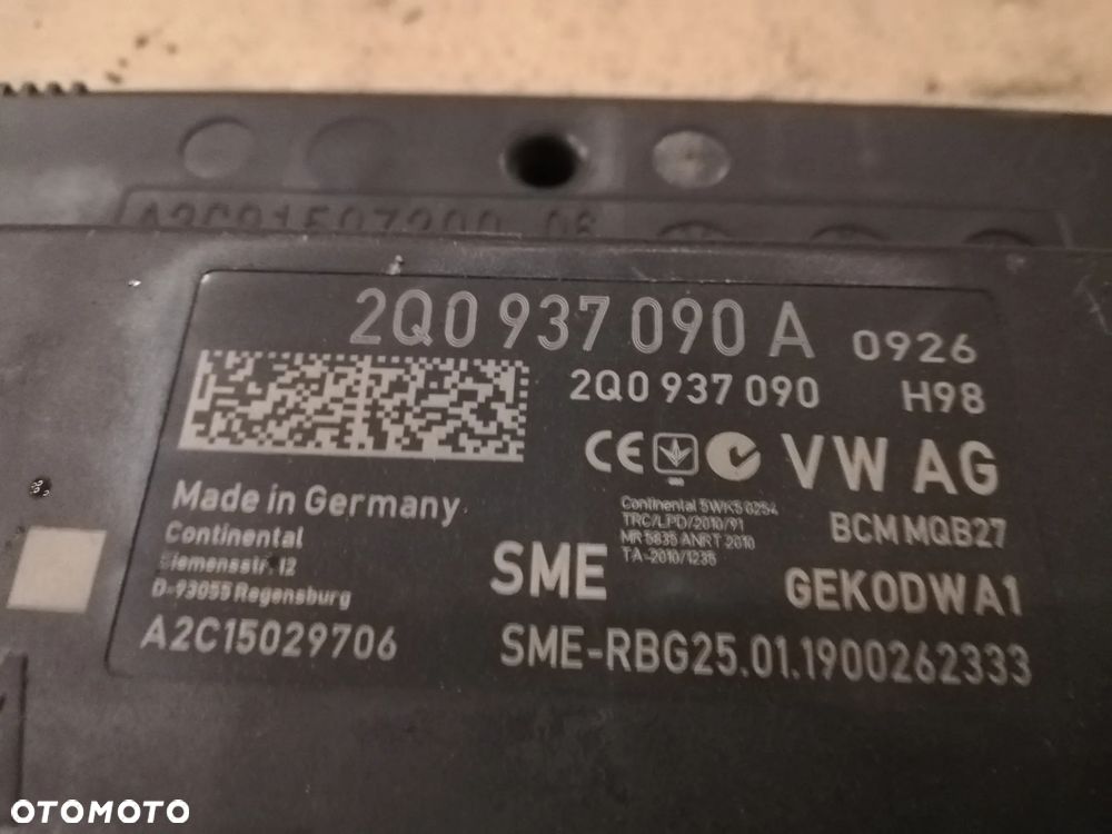 MODUŁ STEROWNIK KOMFORTU 2Q0937090A VW POLO 2G VI 18R - 4