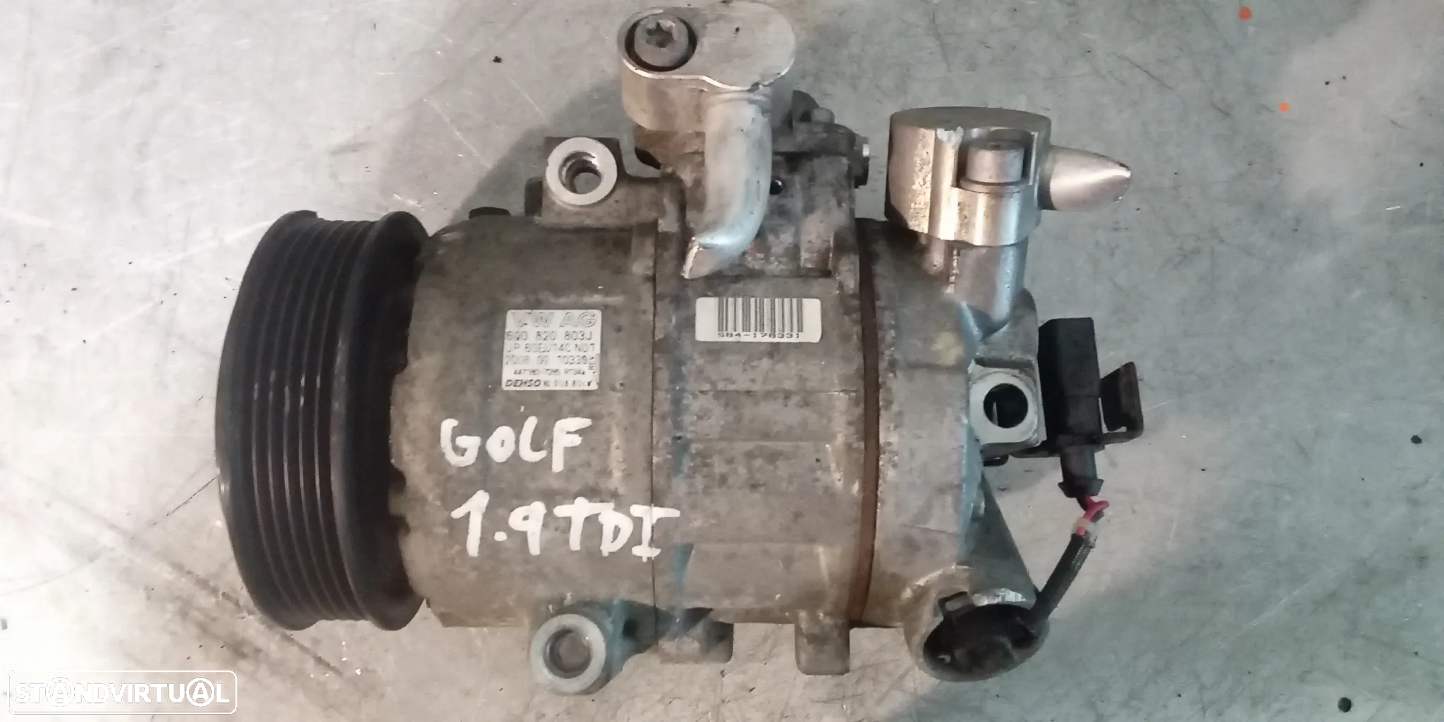 COMPRESSOR AC VOLKSWAGEN GOLF V PASSAT AUDI A3 8P LEON 19TDI 1K0820803F 447180-4347 6Q0820803J 447180-7285 447180-4344 1K0820803S 1K0820859F PXE16 - 3