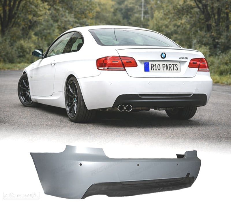 PARA-CHOQUES TRASEIRO BMW E92 E93 LOOK M PDC - 1