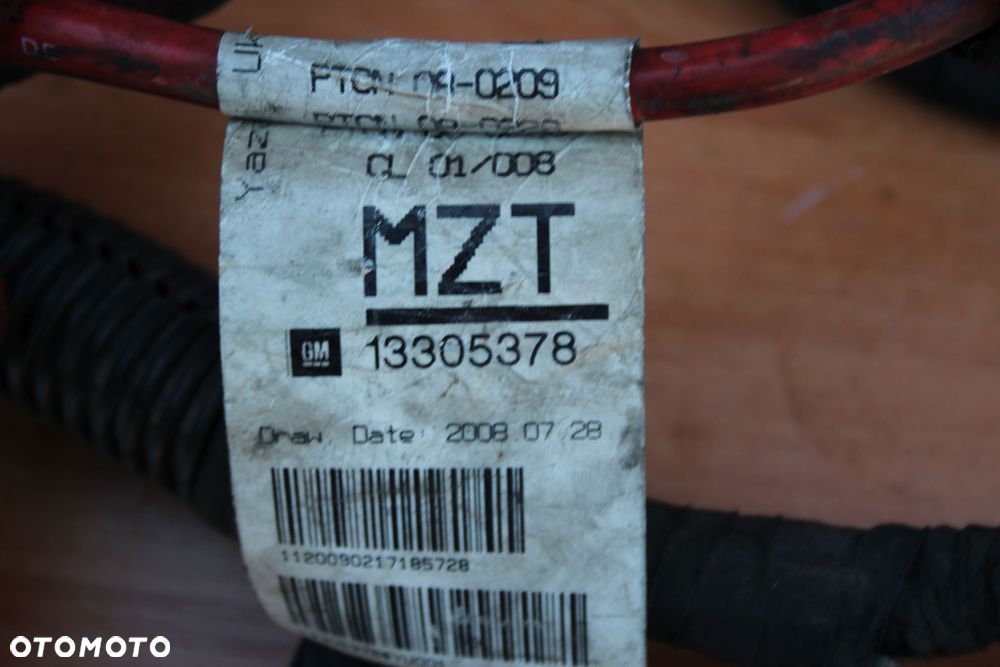 WIĄZKA  INSTALACJA PRZEWODY  SILNIKA 13305378 OPEL INSIGNIA 2.0 TURBO - 5