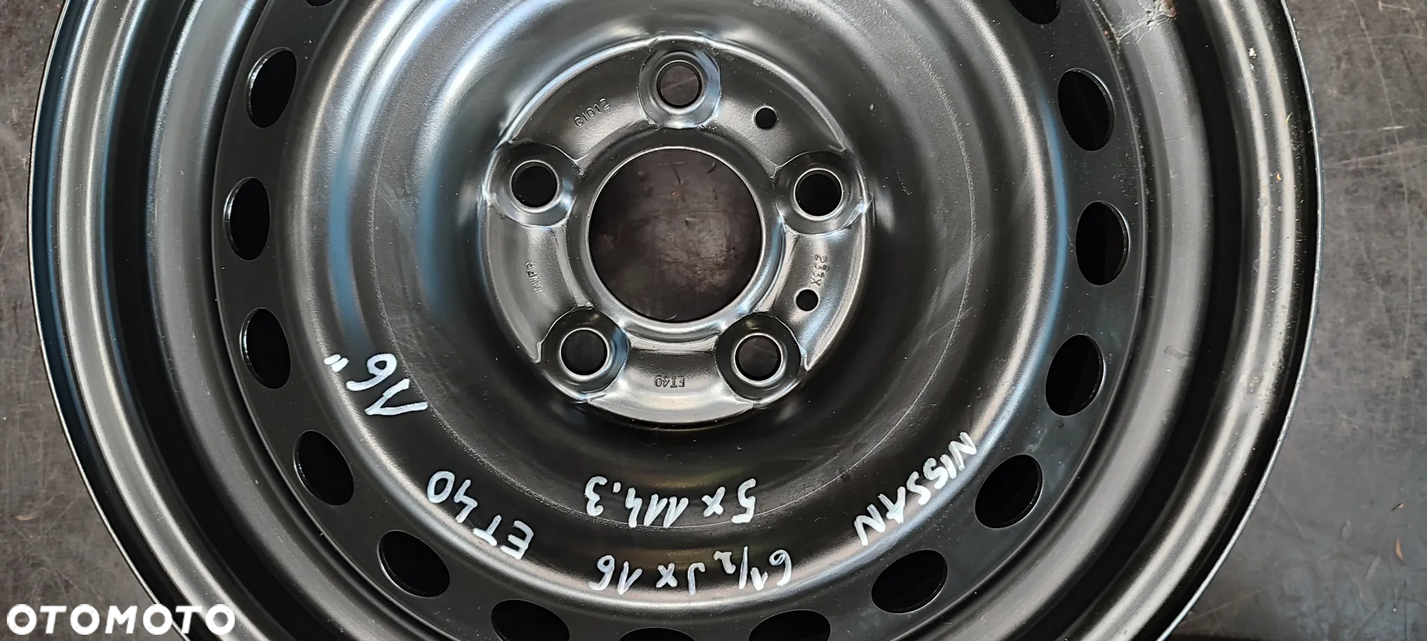 FELGI STALOWE 5x114,3 6,5Jx16'' ET40 NISSAN QASHQAI LEAF JUKE PULSAR KOMPLET - 3