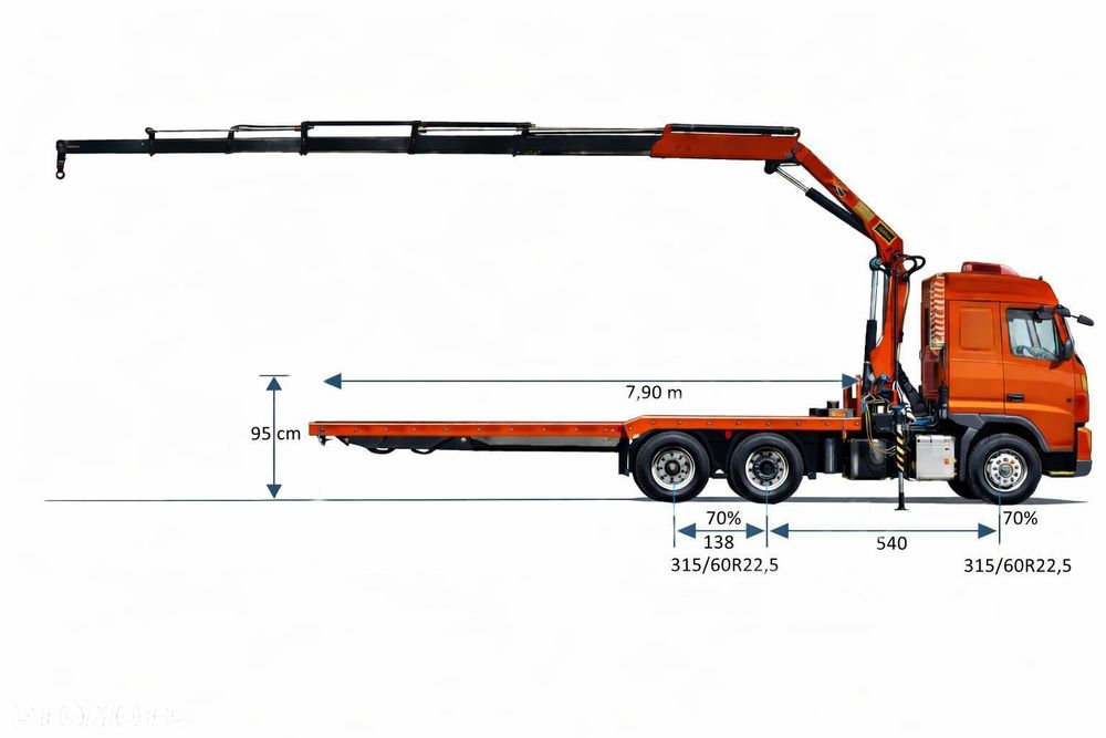 Volvo FM 410 LAWETA 7,90 m + PK 26002 - EH D + PILOT / STAN BDB - 14
