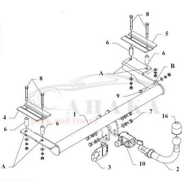 Hak Holowniczy Automat Do Ford Escort Turnier Kombi 1990-1999 - 3